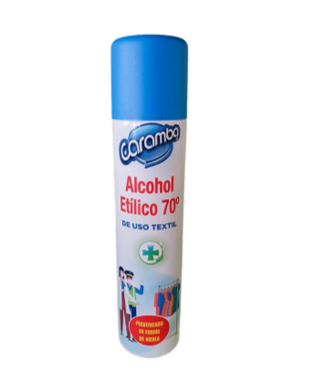 ALCOHOL ETILICO CARAMBA SPRAY 70º 300ML TEXTIL